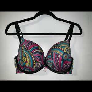 Padded multi colored cacique bra, NWOT, 36D
